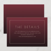 Invitation minimaliste marron élégante (Devant / Derrière)