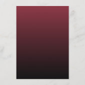 Invitation Minimaliste Marron Élégante (Dos)