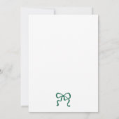 Invitation Minimaliste Martini Chic Vert Anniversaire (Dos)