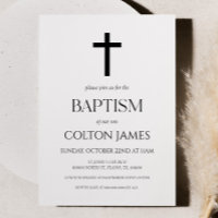 Minimaliste Minimaliste Simple Baptême Élégant