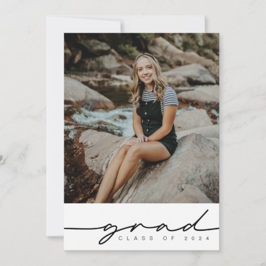 Invitation minimaliste moderne (Devant)