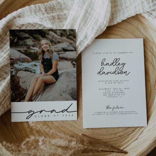 Invitation minimaliste moderne