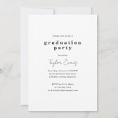 Invitation Minimaliste moderne 2023 | Diplôme photo (Dos)