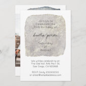 Invitation minimaliste moderne 30e anniversaire (Devant / Derrière)