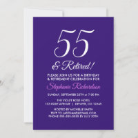 Minimaliste Moderne 55 et Retraite Violette Retrai