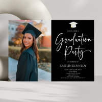 Minimaliste moderne élégante fête de graduation d'