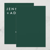 Invitation minimaliste moderne modifiable (Devant / Derrière)