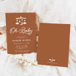 Invitation minimaliste moderne Oh Baby shower<br><div class="desc">Découvrez comment notre Invitation de Baby shower minimal moderne chic peut donner le ton à une célébration vraiment élégante. Avec ses lignes épurées, son design élégant et ses couleurs neutres pour le genre, ces invitations promettent une expérience unique. Pour plus d'éléments de coordination, visitez la collection de Baby showers minimaux...</div>