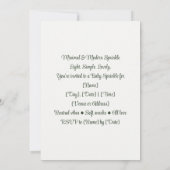 Invitation Minimaliste & Moderne Pailleté | Neutre Douce (Dos)