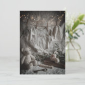 Invitation Minimaliste & Moderne Paillette | Propre & Élégant (Debout devant)