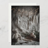 Invitation Minimaliste & Moderne Paillette | Propre & Élégant (Devant / Derrière)