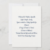 Invitation Minimaliste & Moderne Paillettes |  Célébration de (Dos)