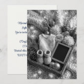 Invitation Minimaliste & Moderne Paillettes |  Célébration de (Devant / Derrière)