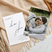 Invitation Minimaliste Moderne & Script Fantaisiste