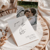 Invitation Minimaliste Moderne & Script Fantaisiste Enregistr
