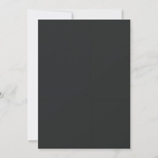Invitation minimaliste noire Élégante moderne somb (Devant)