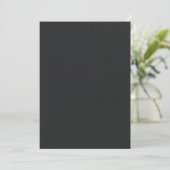 Invitation minimaliste noire Élégante moderne somb (Debout devant)