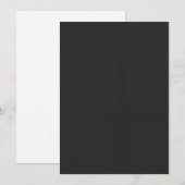 Invitation minimaliste noire Élégante moderne somb (Devant / Derrière)