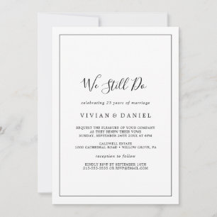 Invitation Minimaliste Nous renouvelons toujours nos vœux