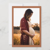 Invitation minimaliste Oh Baby shower moderne (Dos)