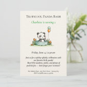 Invitation minimaliste Panda Pool (Debout devant)