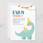 Invitation minimaliste pour l'anniversaire des gar (Devant)