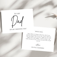 Minimaliste Pour Mon Père Le Jour De Mariage