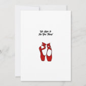 Invitation minimaliste pour un récital de danse de (Dos)