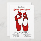 Invitation minimaliste pour un récital de danse de (Devant / Derrière)