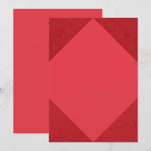 Invitation minimaliste Red Diamond Edge - personna