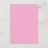 Invitation minimaliste rose pour anniversaire doux (Dos)