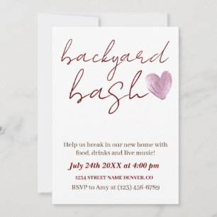 Invitation Minimaliste Russe Jardin Bash House Parti