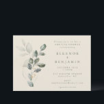 Invitation Minimaliste Rustic Gold Green Couples Douche<br><div class="desc">Minimaliste Rustique Gold Green Élégant Mariage Couples Douche Invitation</div>