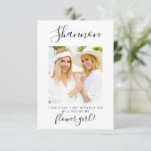 Invitation minimaliste Simple Flower Photo (Debout devant)