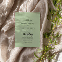 Minimaliste simple|Mariage informel Sage