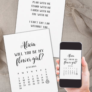 Invitation Minimaliste Soyez Mon Calendrier Fleur Proposition