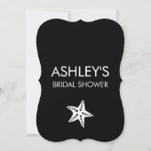 Invitation minimaliste Starfish Bridal Douche Kraf (Dos)