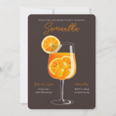 Invitation Minimalistic Aperol Spritz Bachelorette Party (Devant)