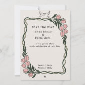 Invitation Minimalistic Floral Rustic Wedding Invite (Dos)