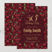 Invitation Minimalistic Lilies Flower Nature-Inspired Parties (Devant / Derrière)