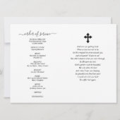 Invitation Minimalistic Memorial Funeral (Dos)