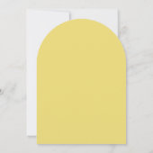 Invitation Minimalistic Modern Lemon Yellow Arch Wedding (Dos)