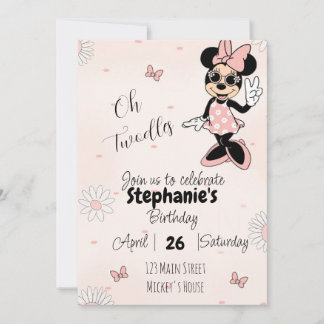 Invitation Minnie Mouse Birthday - Oh Twodlers