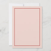 Invitation MinNIE Retro Rose Red Bachelorette Week-end (Dos)