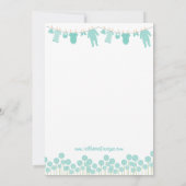 Invitation Mint Baby shower Wings For Baby Game (Dos)