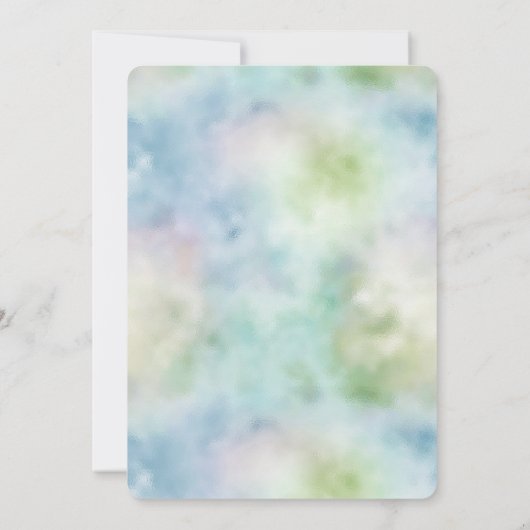 Invitation Mint bleu Aqua   (Dos)