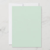 Invitation Mint Coral Artistic Bloom Wedding (Dos)