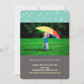 Invitation Mint Crème glacée Sparkler Un garçon 1er anniversa (Dos)