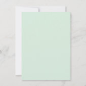 Invitation Mint Gold Faux Parties scintillant Baptême Invitat (Dos)