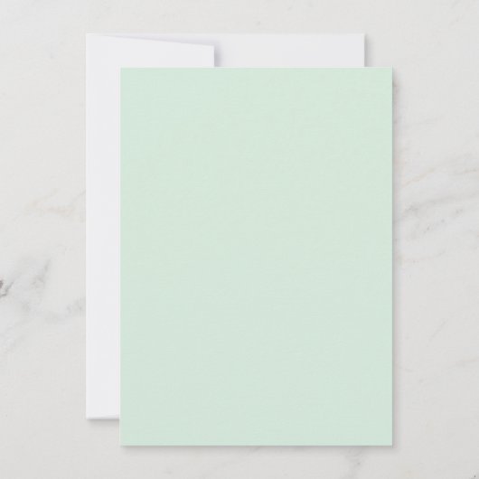 Invitation Mint Gold Faux Parties scintillant Baptême Invitat (Dos)